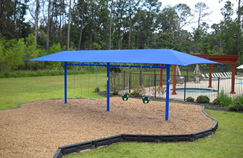 custom shade structures swing shade combo designs