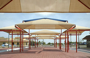 shades canopies cantilever