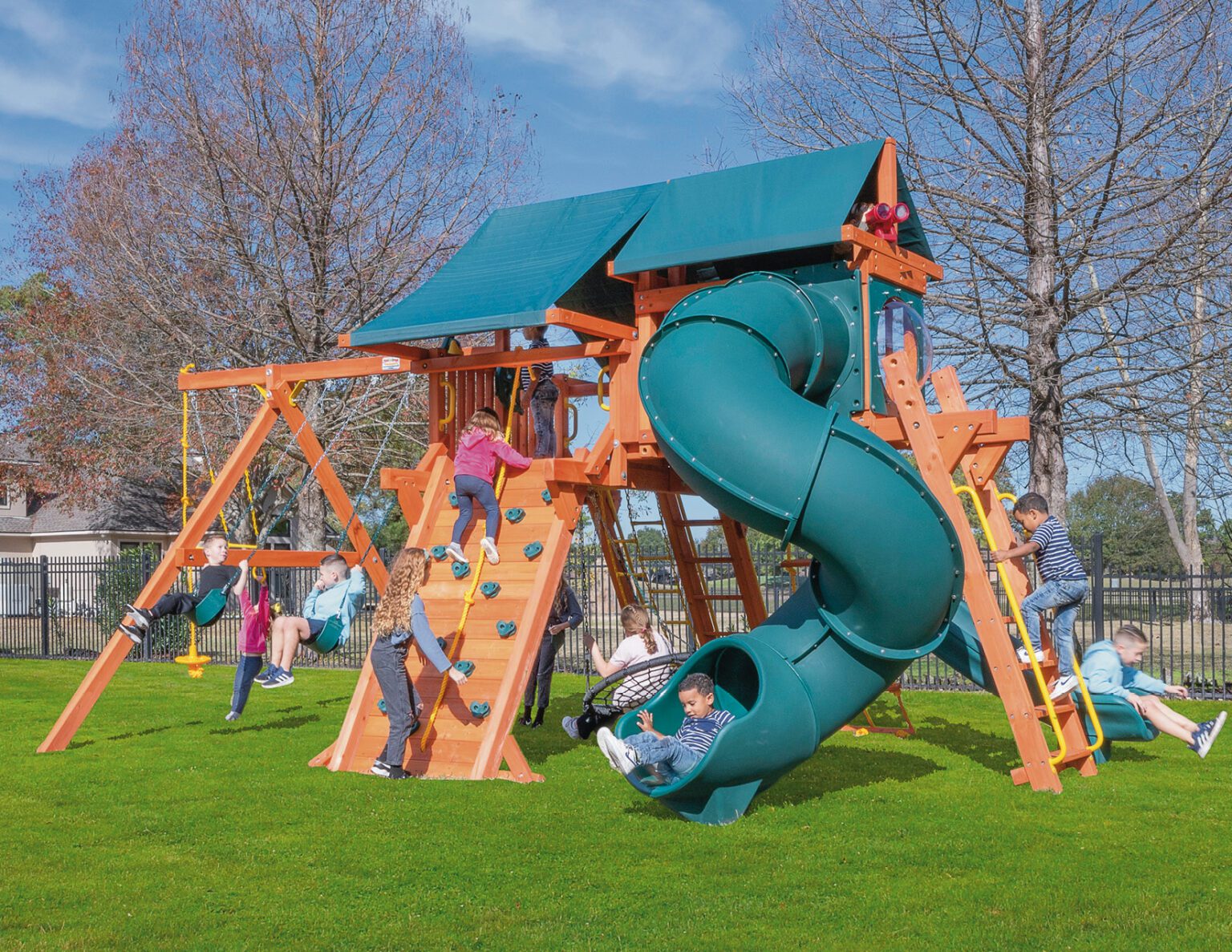 Jaguar Playcenter Config 5 with Tarps Tree Frogs Showrooms