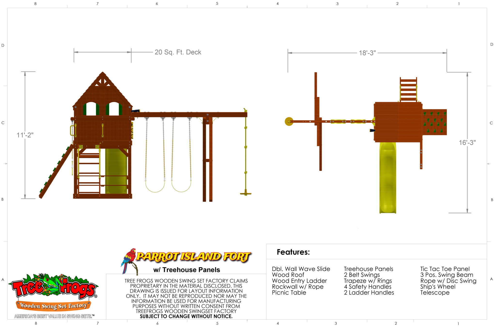 Pg 10T - Parrot Island Fort - Treehouse Panels