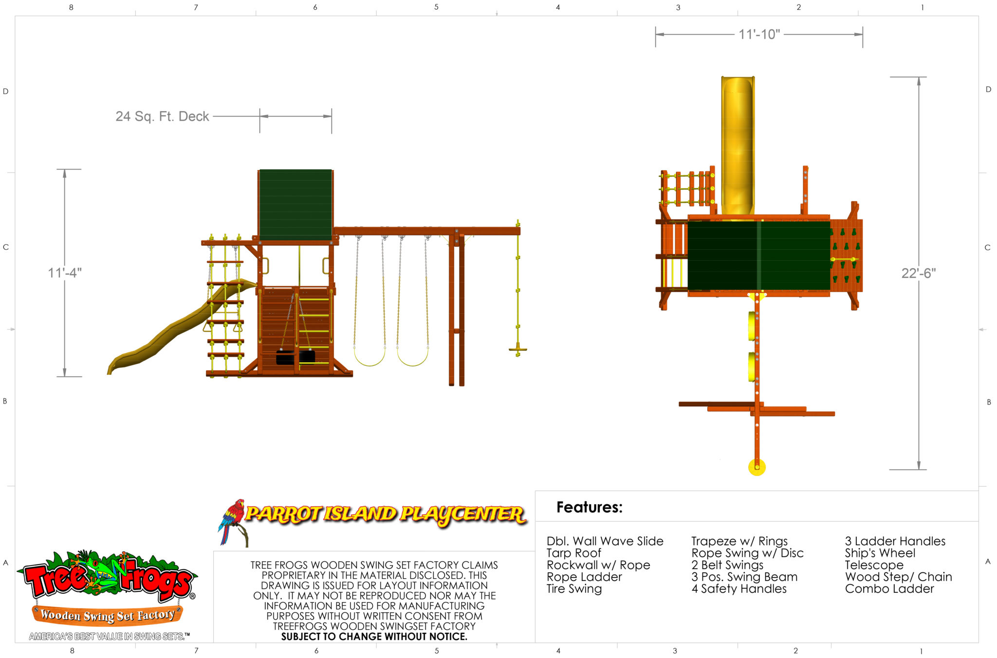 Monkey Bar 6 Rung 30 Wide - Universal (4x4)