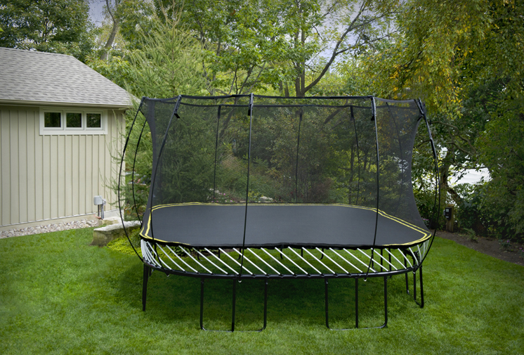 jumbo square trampoline slide large