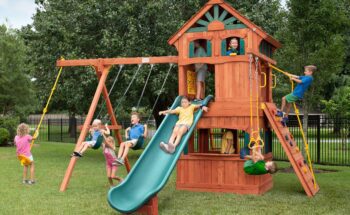 Parrot Island Fort XL - w/ Treehouse & Playhouse Panels