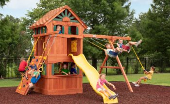 Parrot Island Fort w/Treehouse Panels and Playhouse Panels