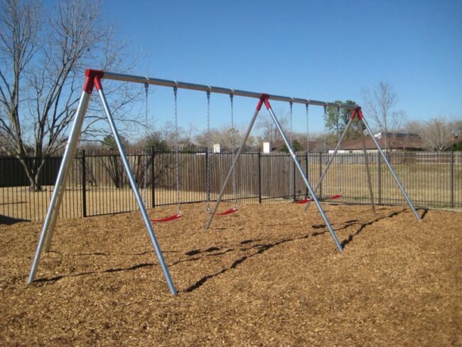 2 Bay (Sections) Heavy Duty Swing Galvanized