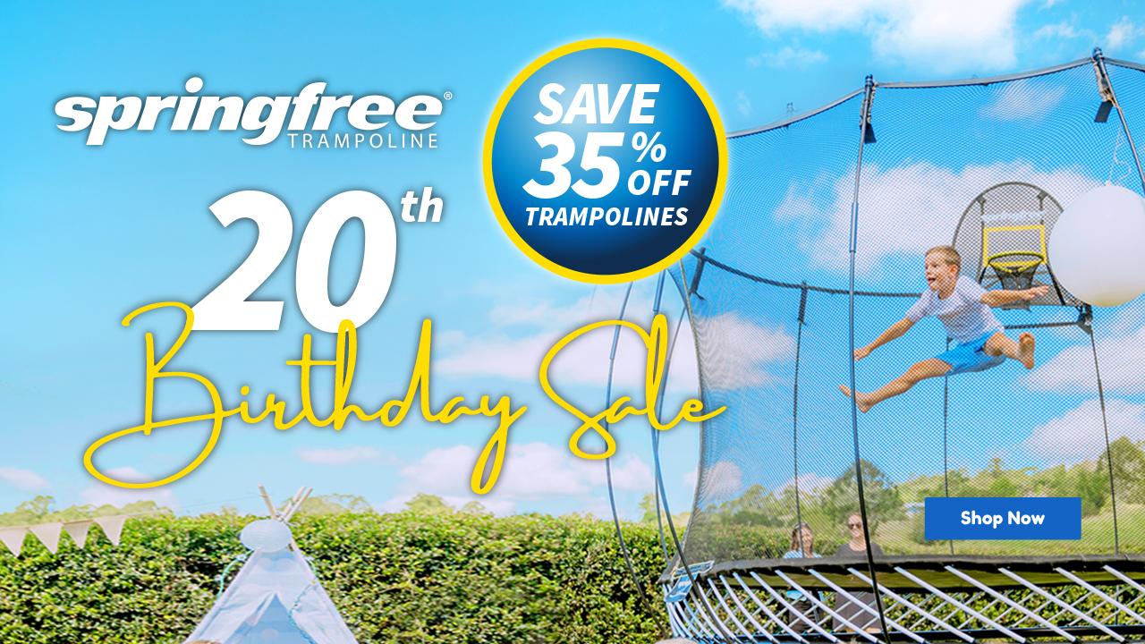 Springfree Trampolines 20th Anniversary sale