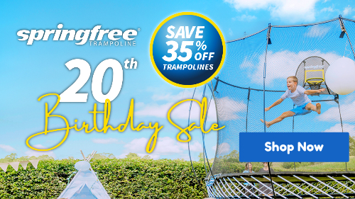 Springfree Trampolines 20th Anniversary sale