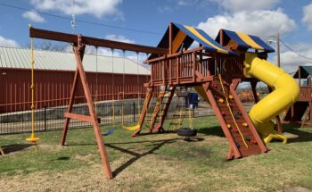 7.4 Jaguar Playcenter Config 5 MegaSized w/ Tarps and Spiral Slide (Dallas Display Unit)