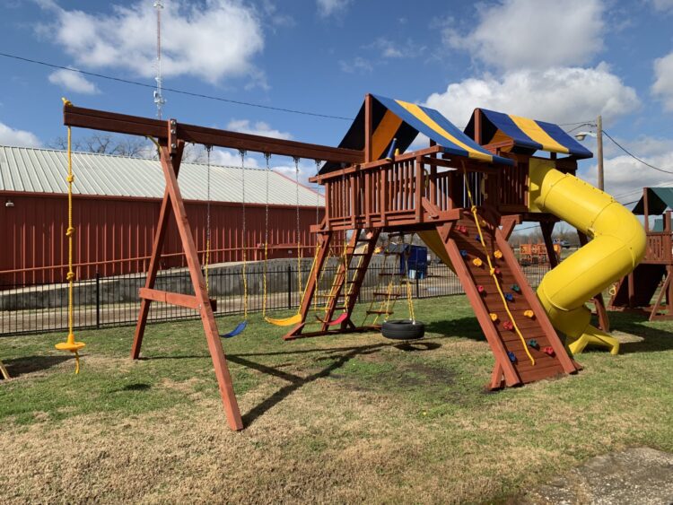 7.4 Jaguar Playcenter Config 5 MegaSized w/ Tarps and Spiral Slide (Dallas Display Unit)