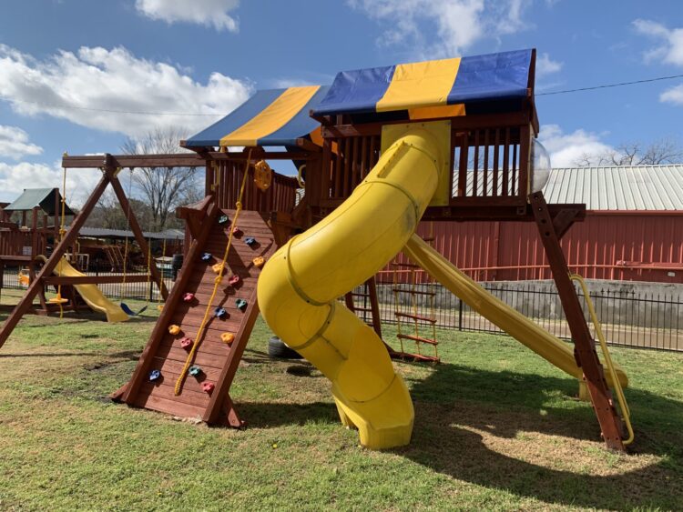 7.4 Jaguar Playcenter Config 5 MegaSized w/ Tarps and Spiral Slide (Dallas Display Unit) - Image 2