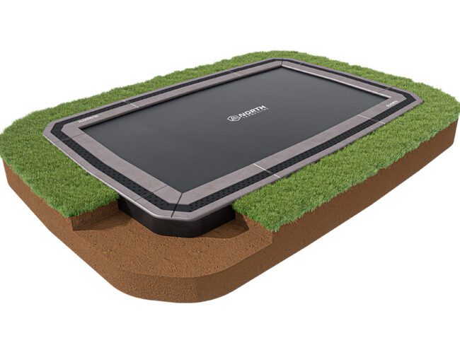 North 10' x 15' Rectangle In Ground Trampoline