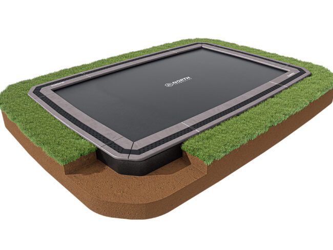 North 12' x 17' Rectangle In Ground Trampoline
